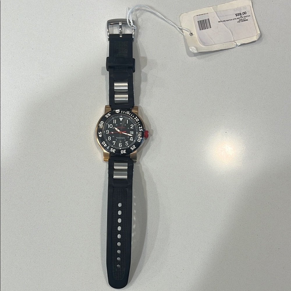 Redline Watch GTS Black Analog Watch 316 Stainless Steel Water Resistant Japan